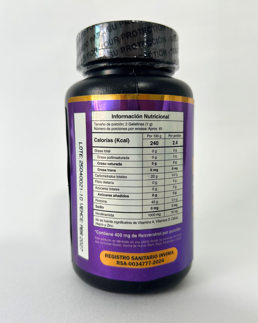 Resveratrol + Nicotinamida | Energía celular y antioxidante natural