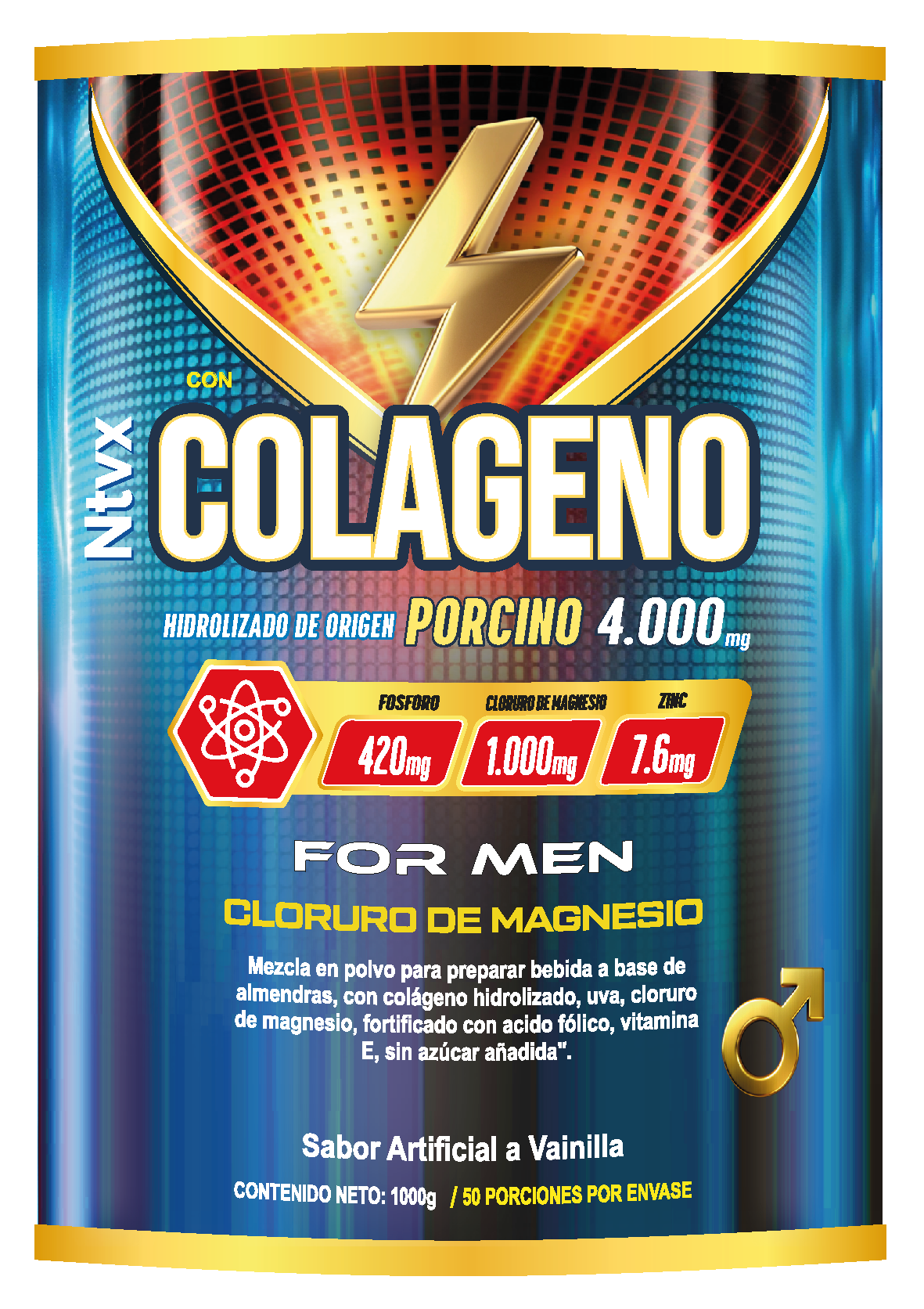 Colageno Hidrolizado for Men (Origen Porcino)